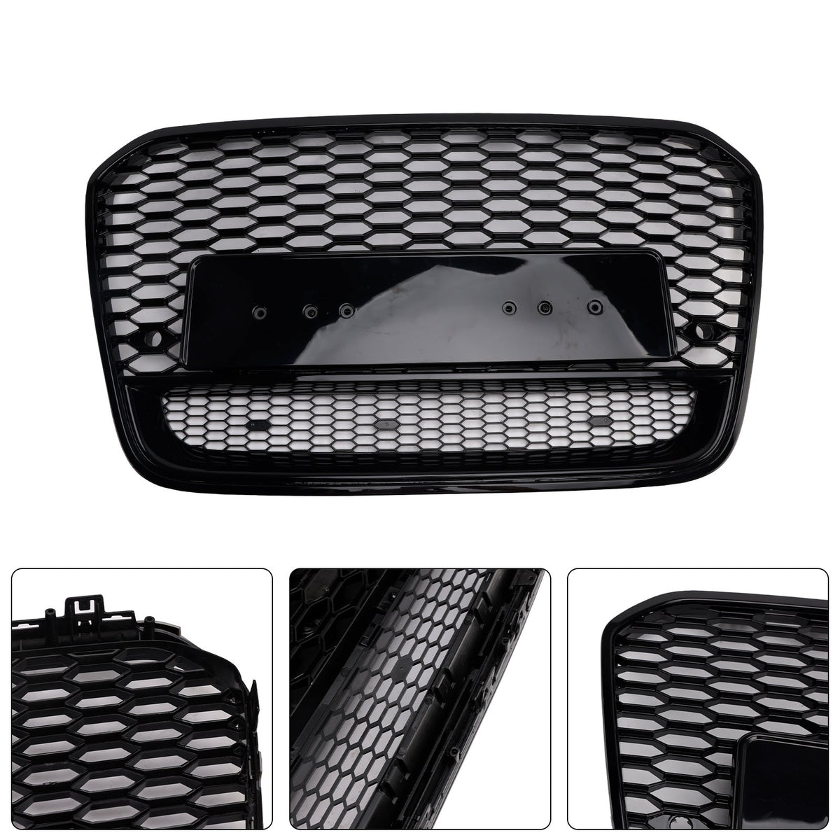 2012-2015 Audi A6 S6 C7 To RS6 Style Front Mesh Honeycomb Grill Replacement