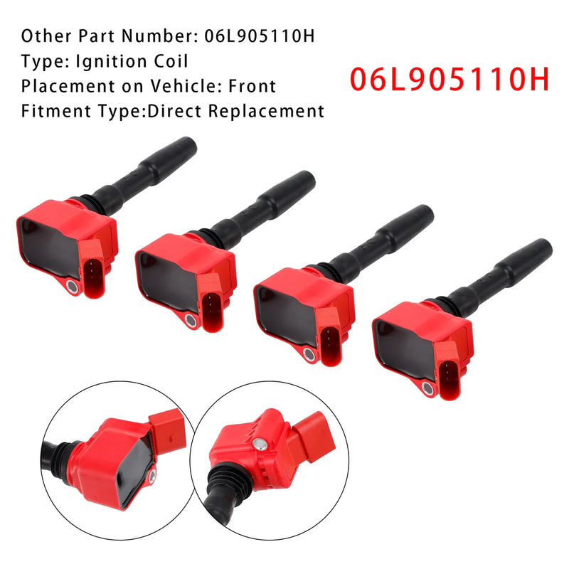2014-2022 Audi Q5 06L905110H 4PCS Ignition Coil