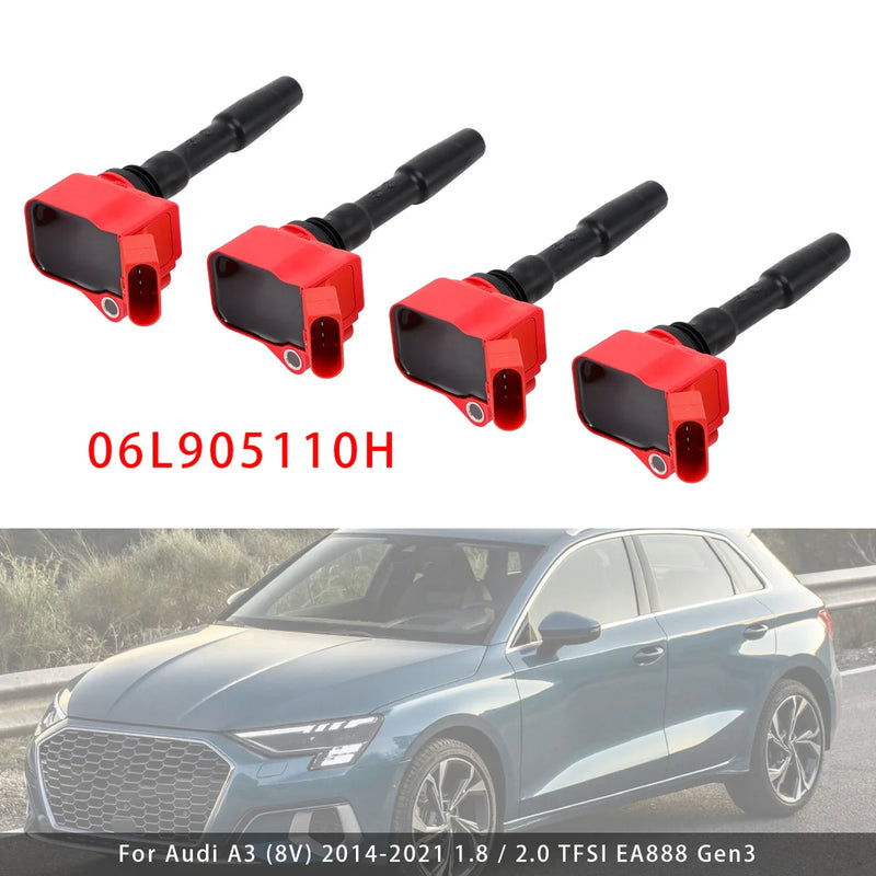 2015-2020 VW Golf R (MK7) 06L905110H 4PCS Ignition Coil