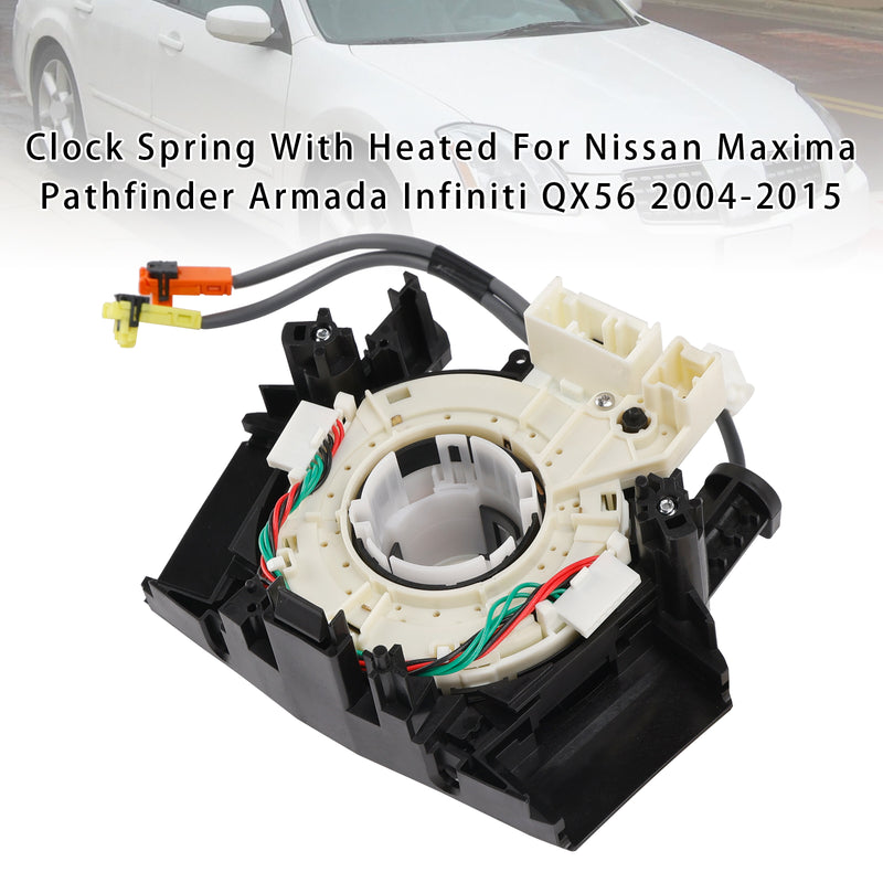 2004-2015 Nissan Maxima Pathfinder Armada Infiniti QX56 Clock Spring With Heated