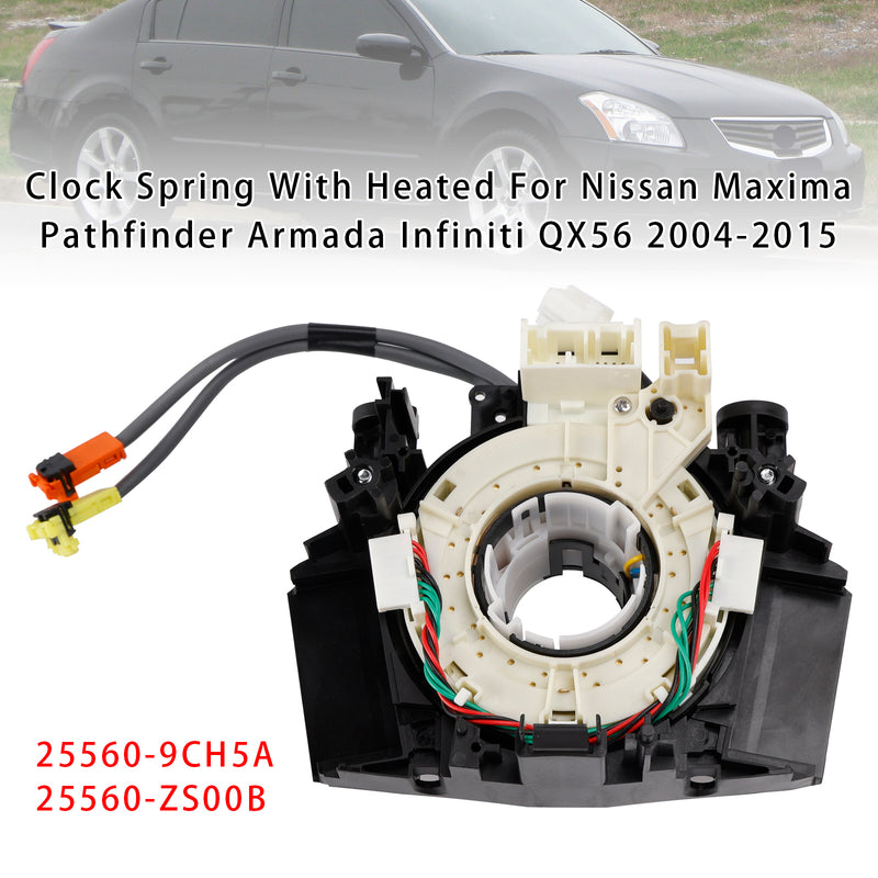 2004-2015 Nissan Maxima Pathfinder Armada Infiniti QX56 Clock Spring With Heated