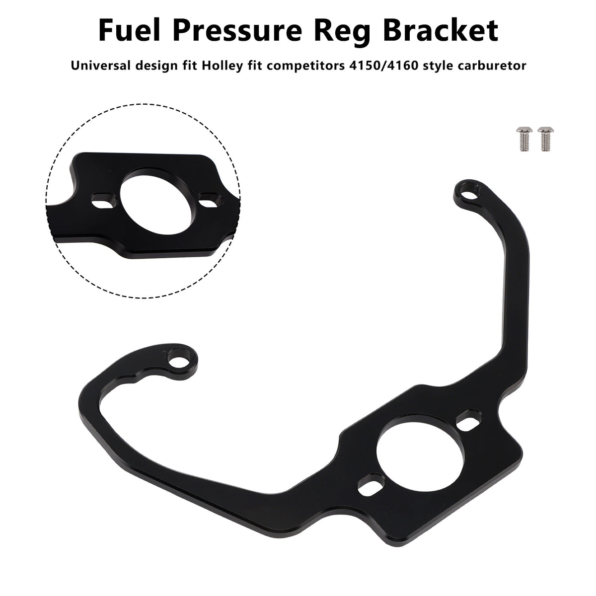 Holley Fit Competitors 4150/4160 Carburetor Fuel Pressure Reg Bracket