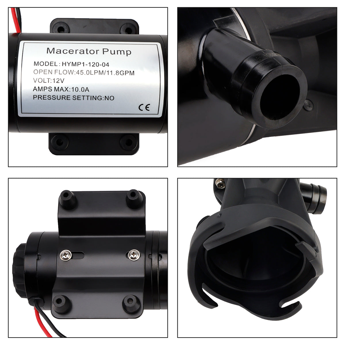 Portable Macerator Waste Pump 18555-000A for Camper RV 12V DC