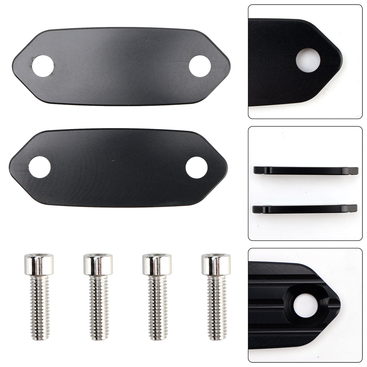Kawasaki ZX6R 636 Ninja 300 250 400 125 Mirror Delete Blank Block Off Plate