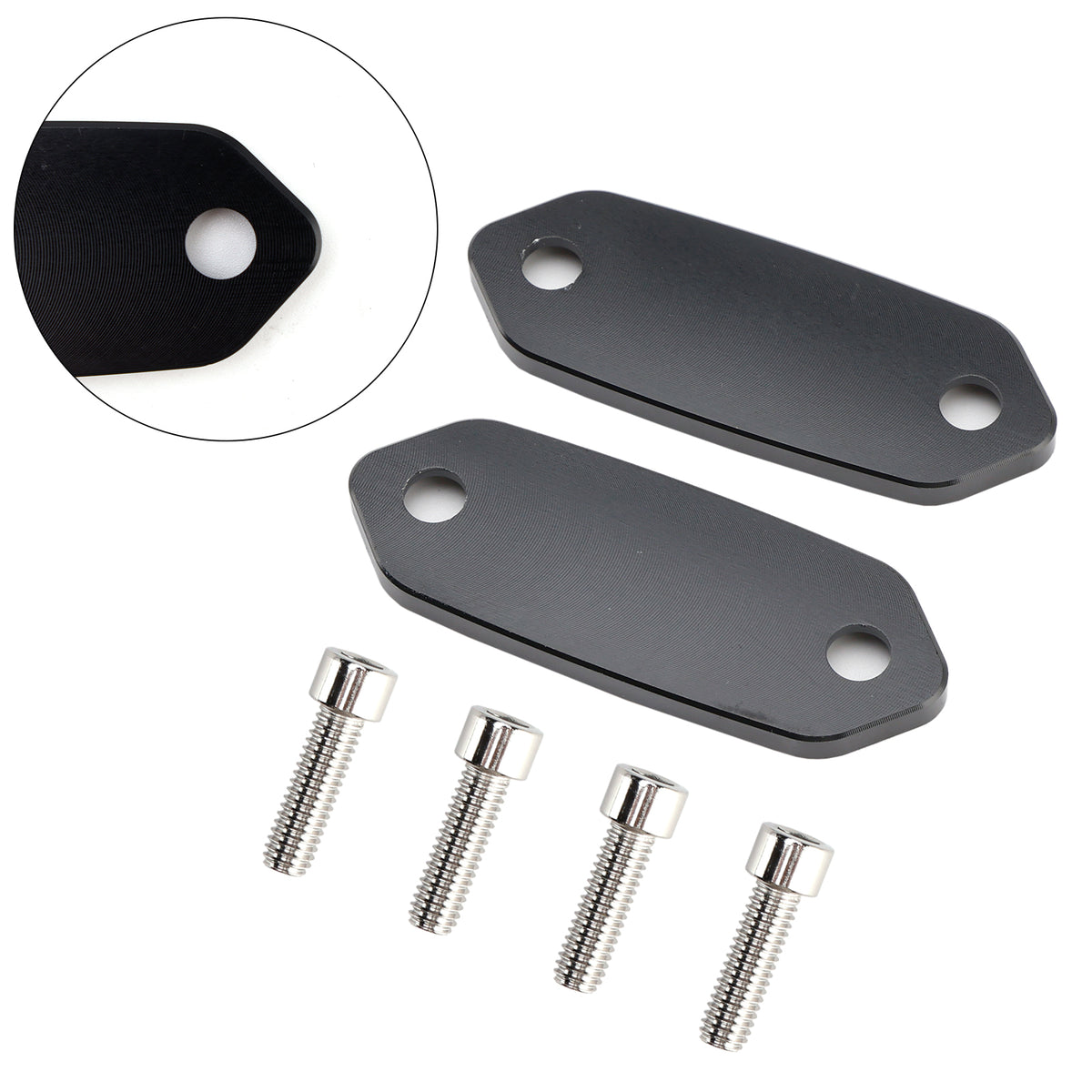 Kawasaki ZX6R 636 Ninja 300 250 400 125 Mirror Delete Blank Block Off Plate