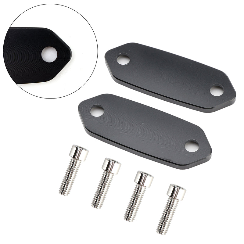 Kawasaki ZX6R 636 Ninja 300 250 400 125 Mirror Delete Blank Block Off Plate