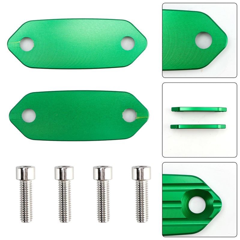 Kawasaki ZX6R 636 Ninja 125 250 300 400 Mirror Delete Blank Block Off Plate