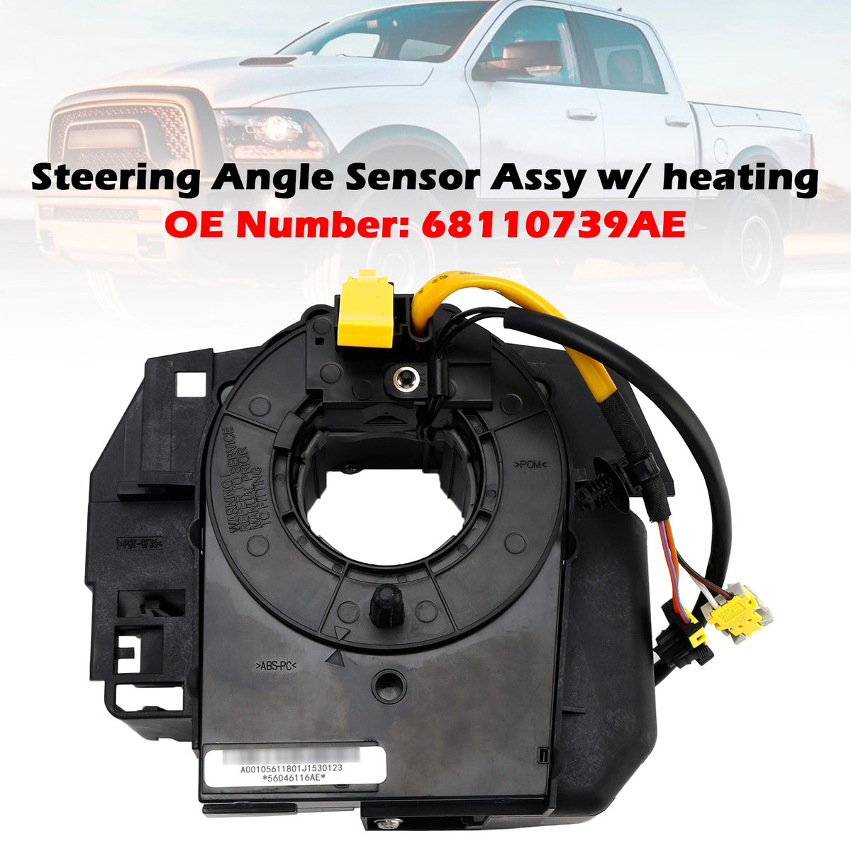 RAM 1500-3500 Laramie Dodge Viper Clock Spring With Steering Angle Sensor Assy 68110739AE