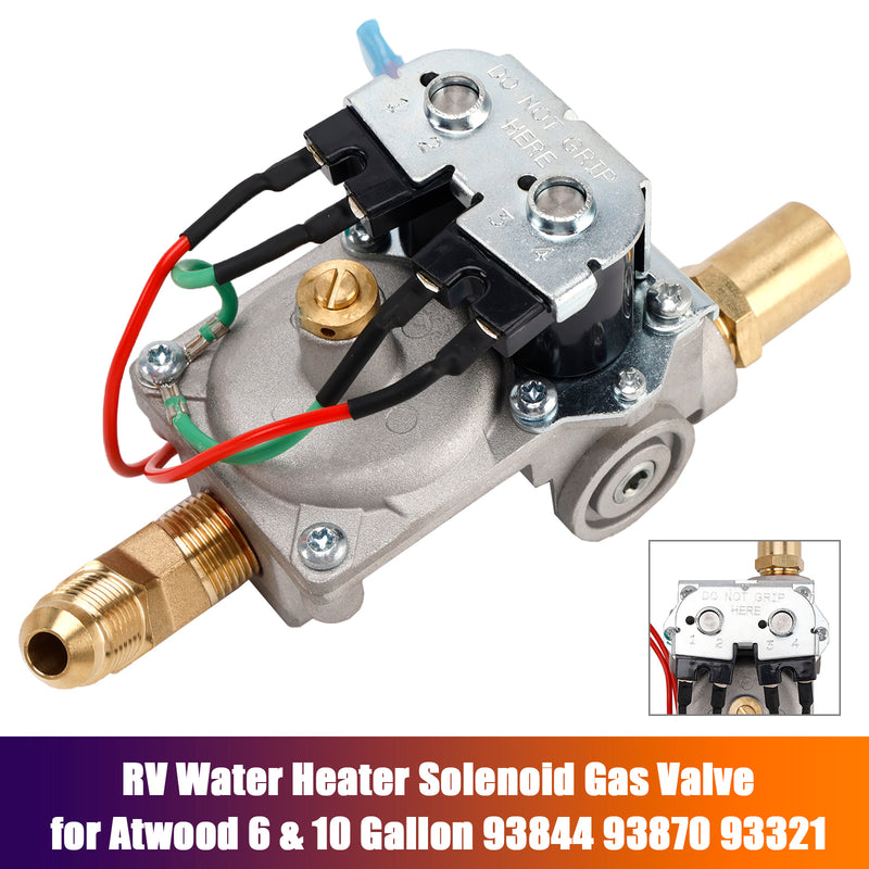 RV Water Heater Solenoid Gas Valve for Atwood 6 & 10 Gallon 93844 93870 93321