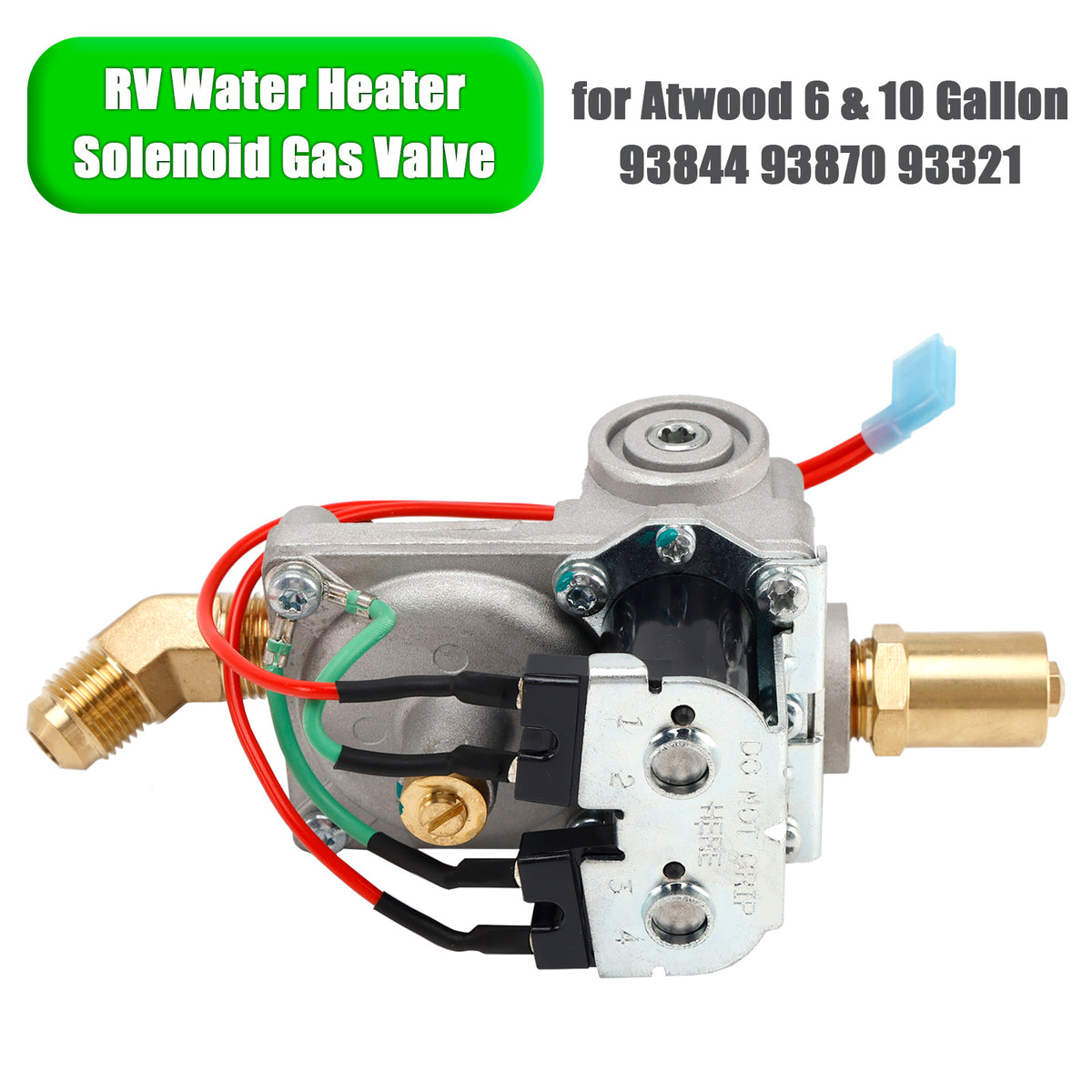 RV Water Heater Solenoid Gas Valve for Atwood 6 & 10 Gallon 93844 93870 93321