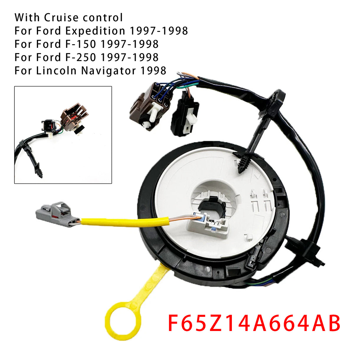 Ford F-150 F-250 1997-1998 Lincoln Navigator Clock Spring F65Z14A664AB