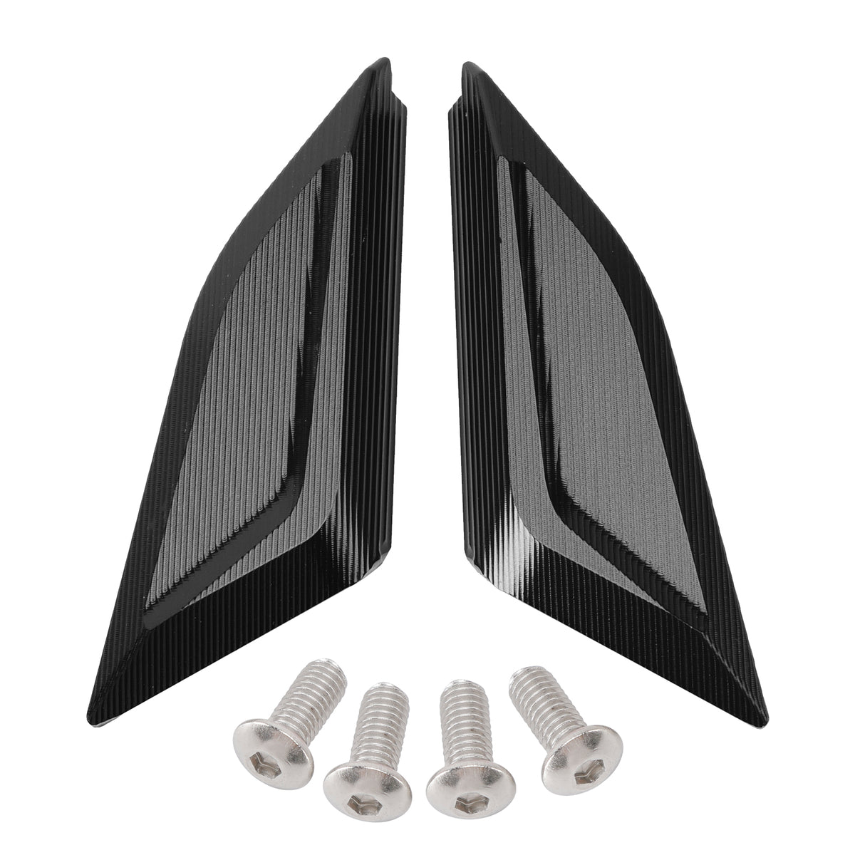 Ducati Panigale V4/S/R V2 2018-2024 Billet Black Mirror Block Off Plates