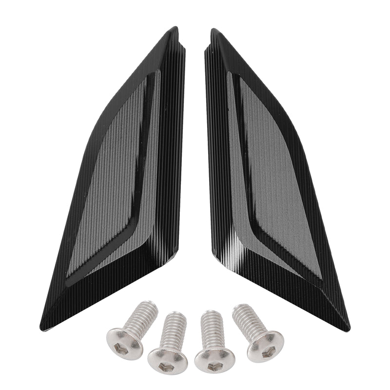 Ducati Panigale V4/S/R V2 2018-2024 Billet Black Mirror Block Off Plates