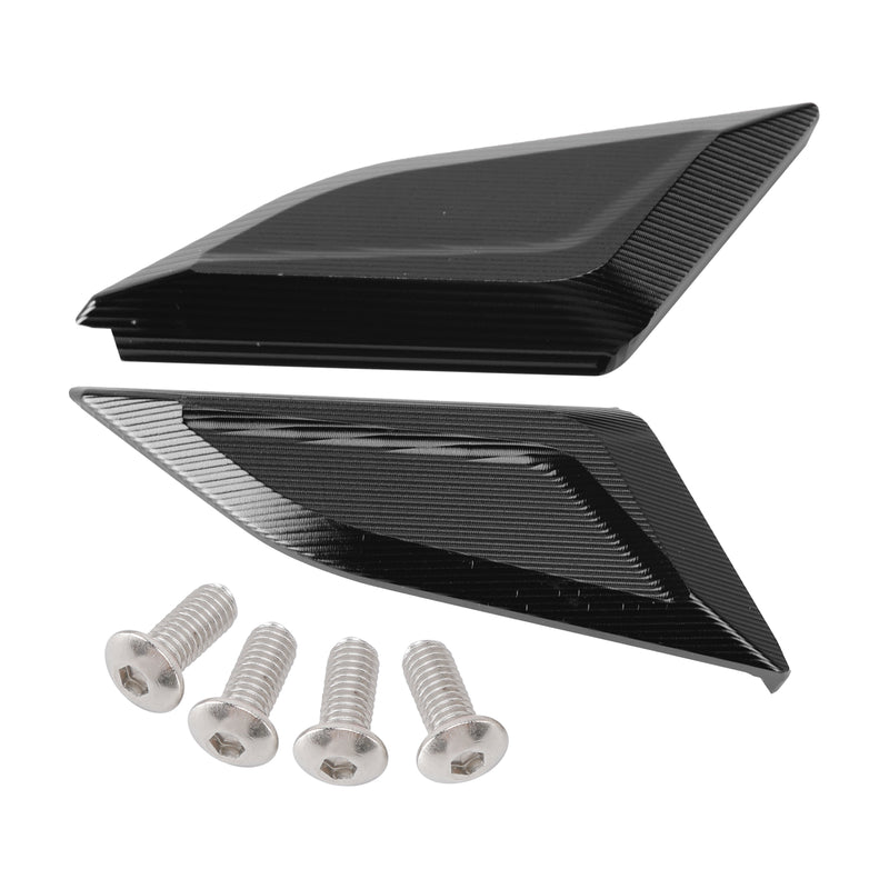Ducati Panigale V4/S/R V2 2018-2024 Billet Black Mirror Block Off Plates