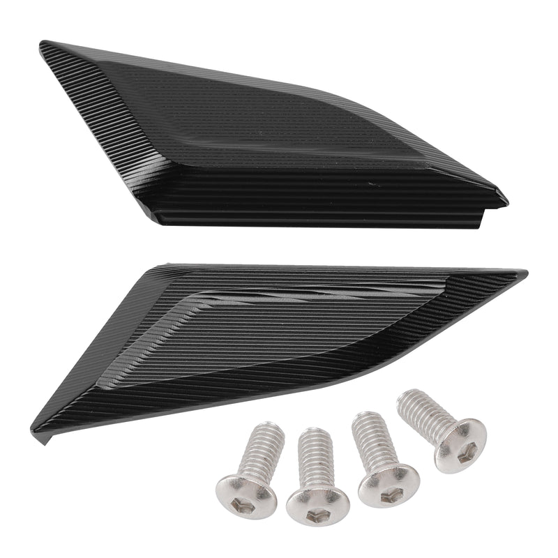 Ducati Panigale V4/S/R V2 2018-2024 Billet Black Mirror Block Off Plates
