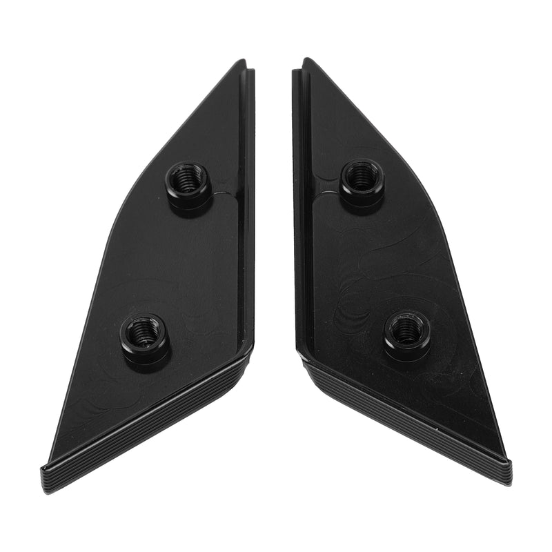 Ducati Panigale V4/S/R V2 2018-2024 Billet Black Mirror Block Off Plates