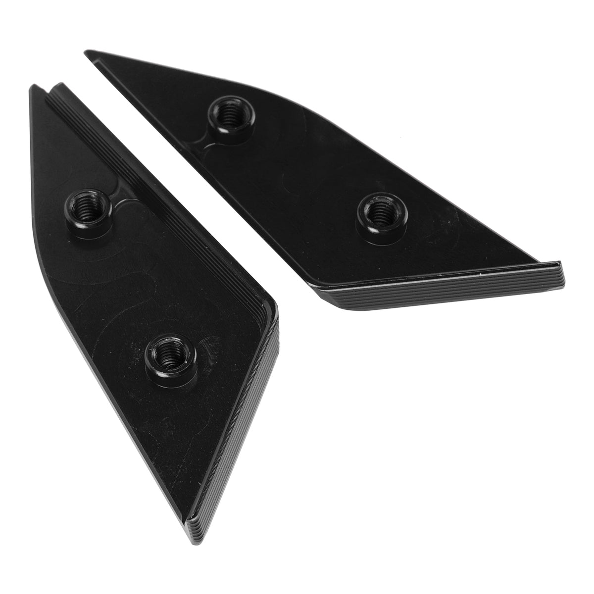Ducati Panigale V4/S/R V2 2018-2024 Billet Black Mirror Block Off Plates