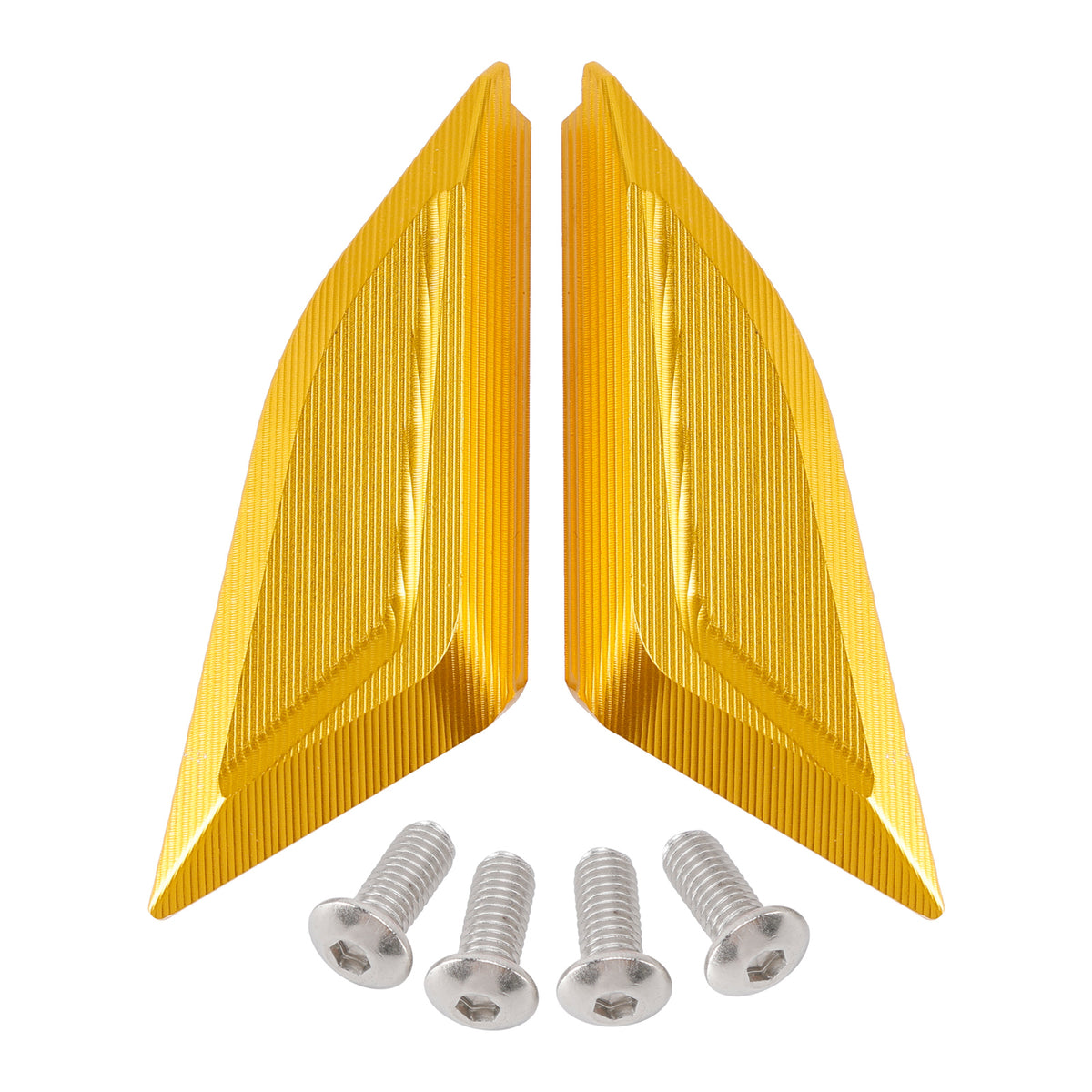 Ducati Panigale V4/S/R V2 2018-2024 Billet Gold Mirror Block Off Plates