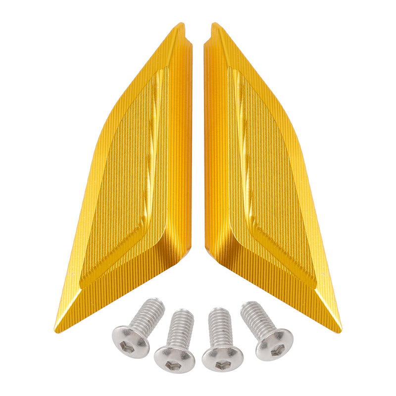 Ducati Panigale V4/S/R V2 2018-2024 Billet Gold Mirror Block Off Plates