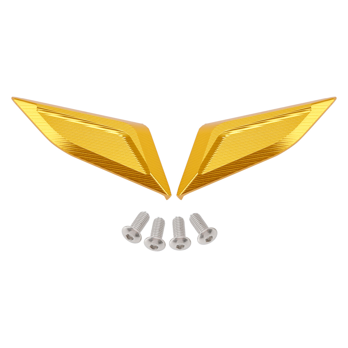 Ducati Panigale V4/S/R V2 2018-2024 Billet Gold Mirror Block Off Plates