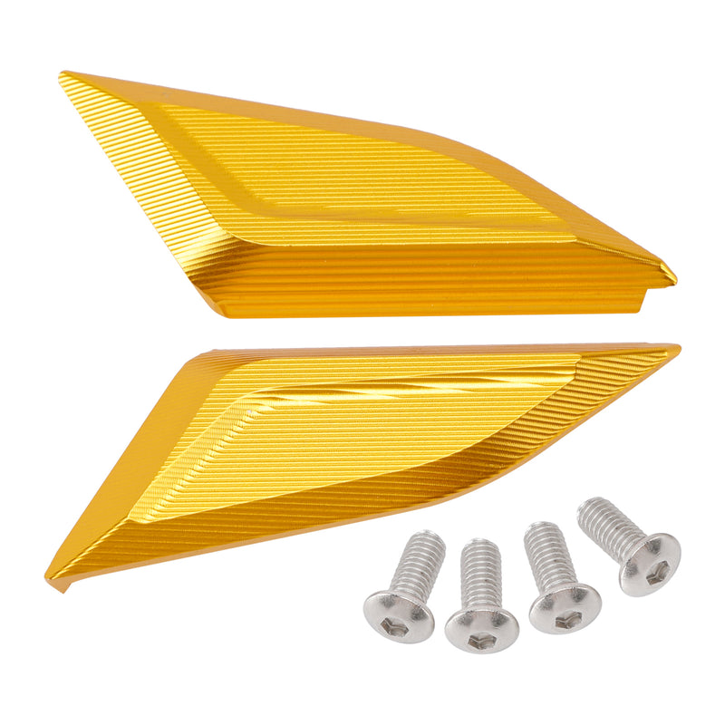 Ducati Panigale V4/S/R V2 2018-2024 Billet Gold Mirror Block Off Plates