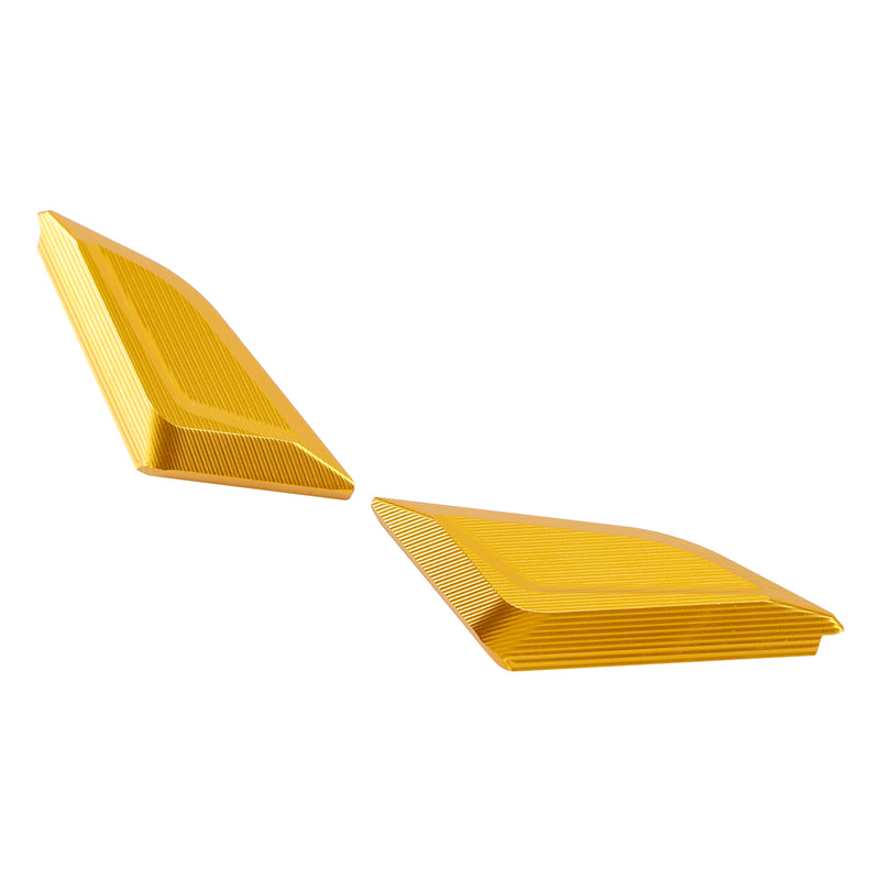 Ducati Panigale V4/S/R V2 2018-2024 Billet Gold Mirror Block Off Plates