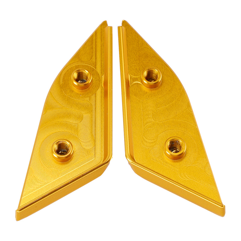 Ducati Panigale V4/S/R V2 2018-2024 Billet Gold Mirror Block Off Plates