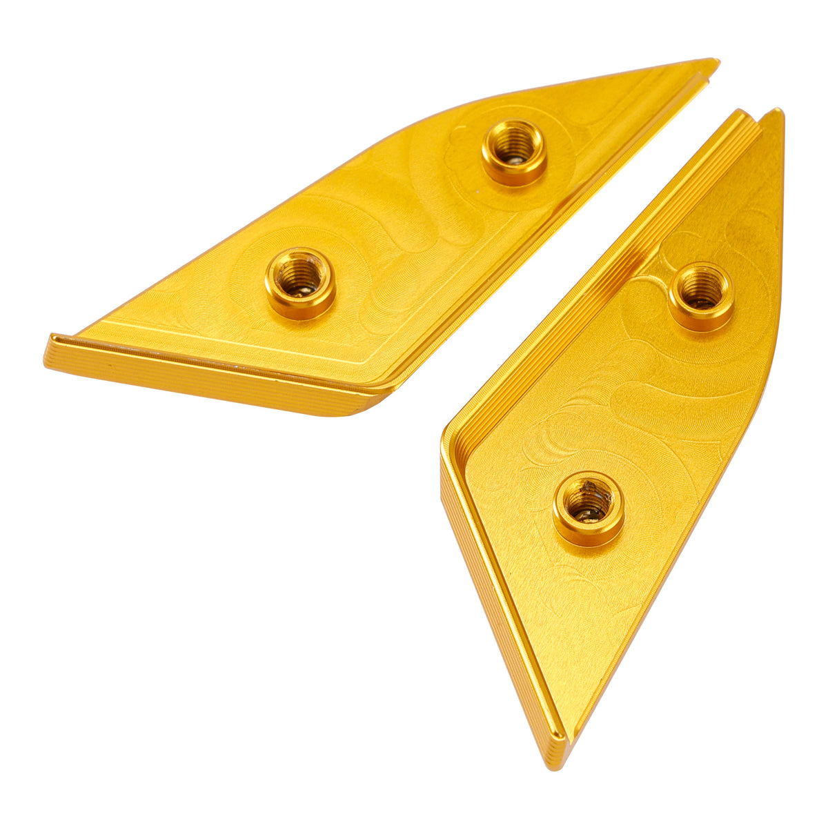 Ducati Panigale V4/S/R V2 2018-2024 Billet Gold Mirror Block Off Plates