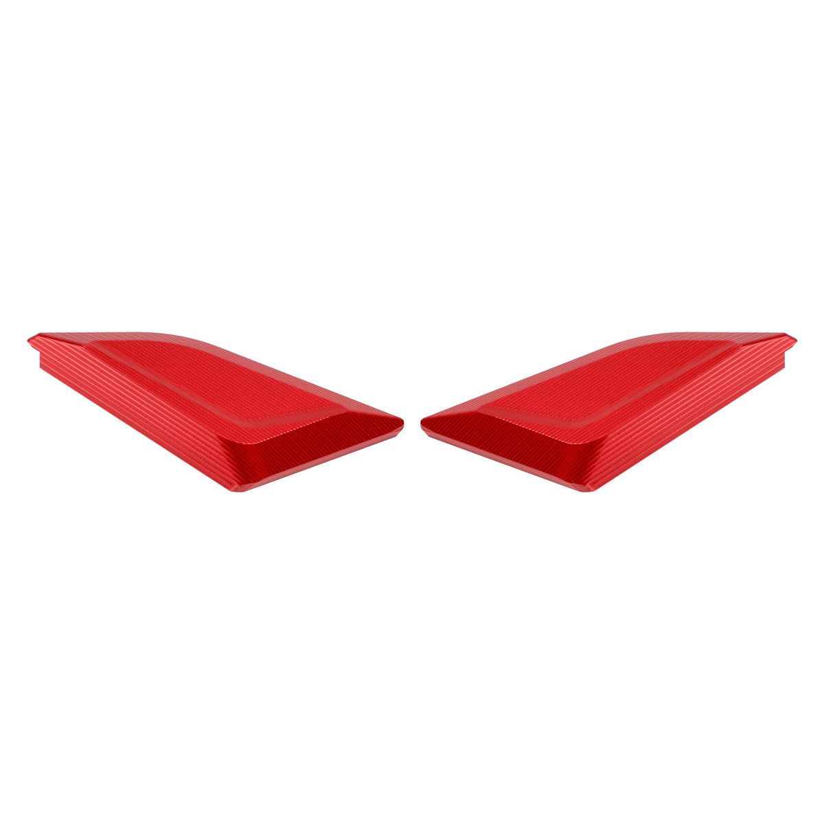 Ducati Panigale V4/S/R V2 2018-2024 Billet Red Mirror Block Off Plates
