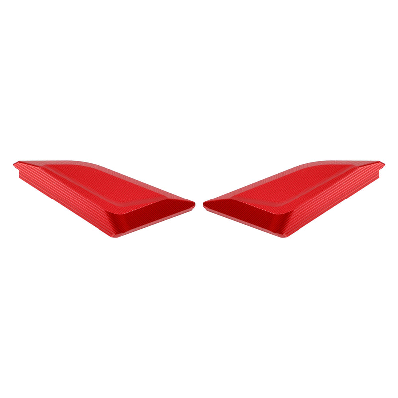 Ducati Panigale V4/S/R V2 2018-2024 Billet Red Mirror Block Off Plates