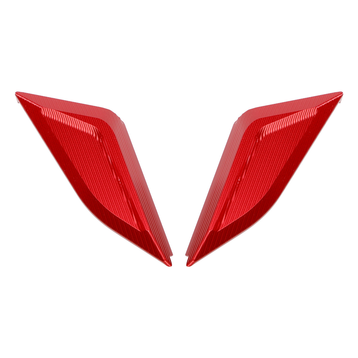 Ducati Panigale V4/S/R V2 2018-2024 Billet Red Mirror Block Off Plates