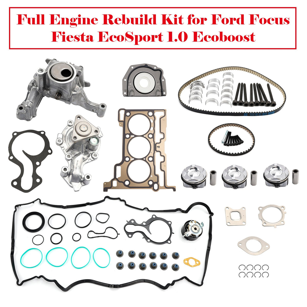 Ford Focus Fiesta EcoSport 1.0 Ecoboost Full Engine Rebuild Kit