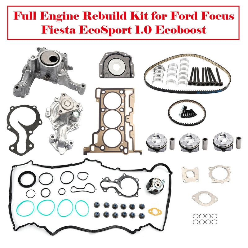 Ford Focus Fiesta EcoSport 1.0 Ecoboost Full Engine Rebuild Kit