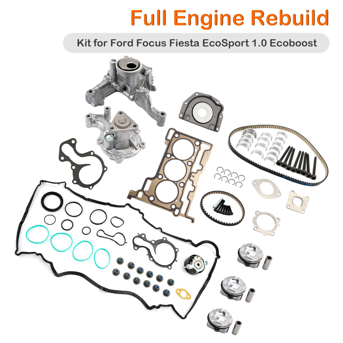 Ford Focus Fiesta EcoSport 1.0 Ecoboost Full Engine Rebuild Kit