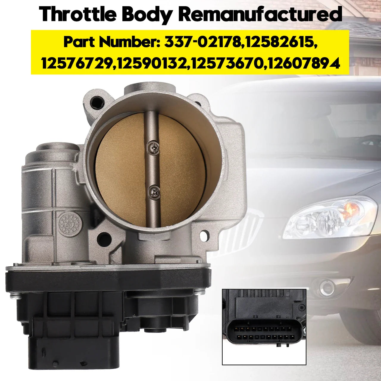 2005 Pontiac Grand Prix Base, GT, GTP 3.8L V6 - Gas 12607894 Throttle Body