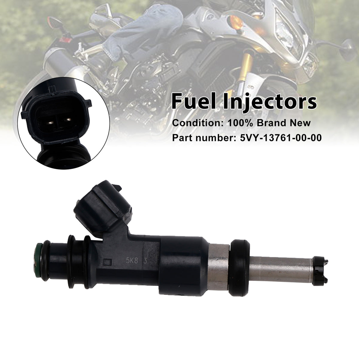 Yamaha YZF-R1 2004-2006 FZS10 5VY-13761-00-00 Fuel Injectors
