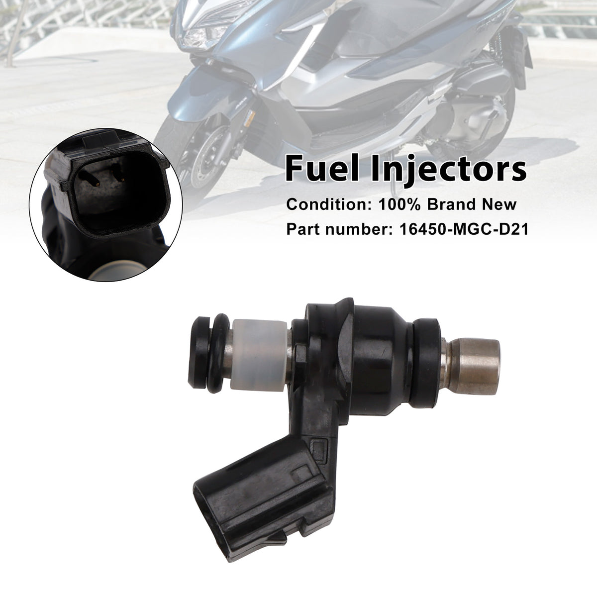 Honda CB1100 2013-2017 NSS300 Forza 300 16450-MGC-D21 Fuel Injectors
