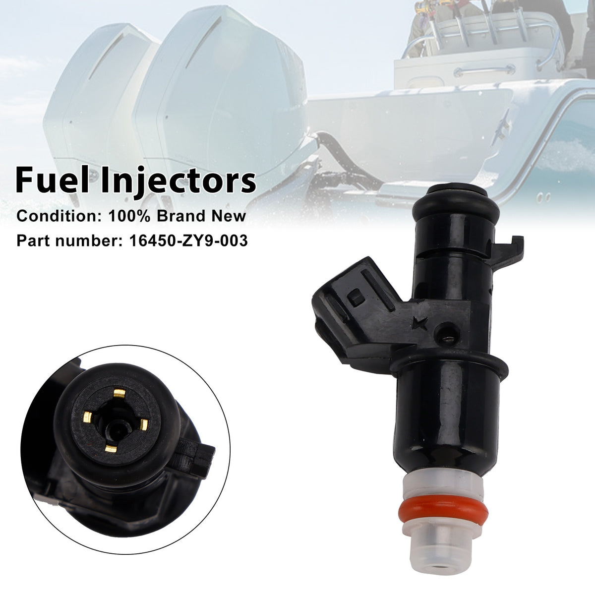 Honda BF90D BF75 Outboard 16450-ZY9-003 Fuel Injectors