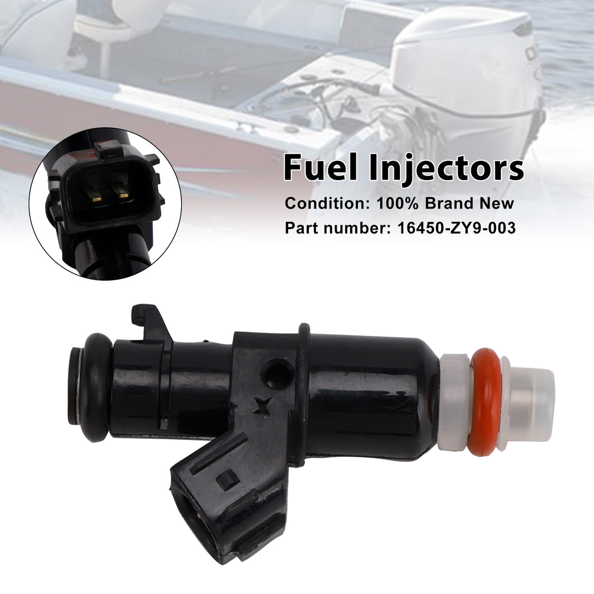 Honda BF90D BF75 Outboard 16450-ZY9-003 Fuel Injectors