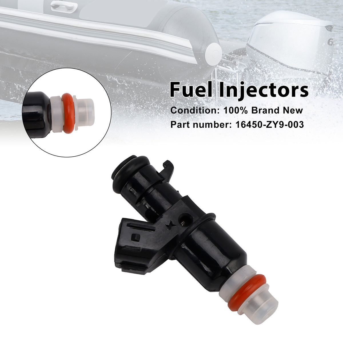 Honda BF90D BF75 Outboard 16450-ZY9-003 Fuel Injectors
