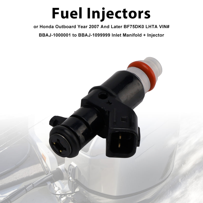 Honda BF90D BF75 Outboard 16450-ZY9-003 Fuel Injectors
