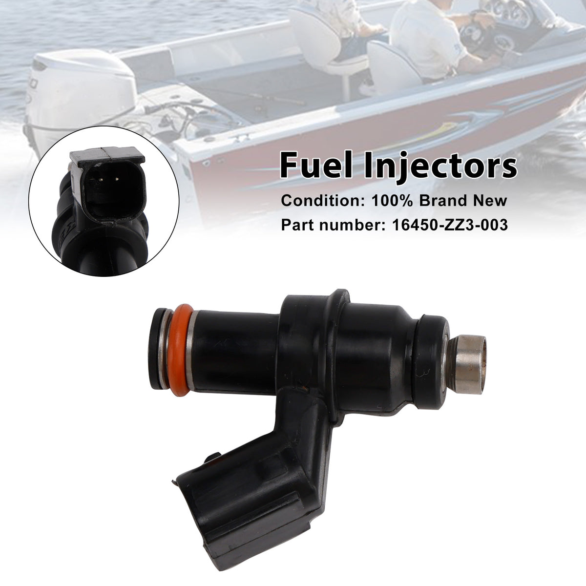 Honda Outboard 1998 60HP BF60A 16450-ZZ3-003 Fuel Injectors