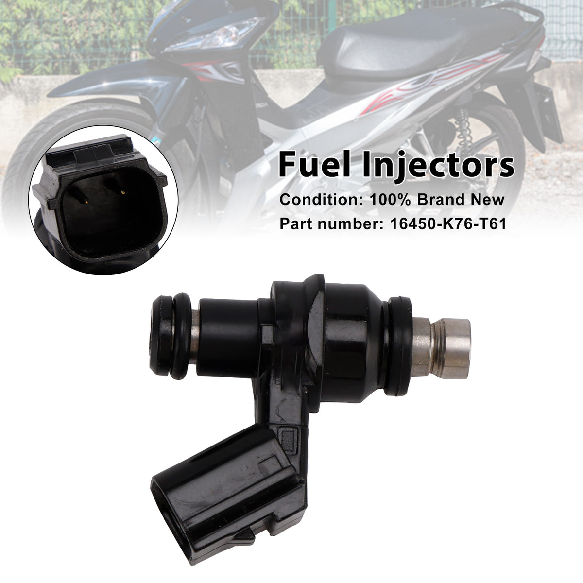 Honda Wave 110 Monkey Grom 125 Super Cub 16450-K76-T61 Fuel Injectors