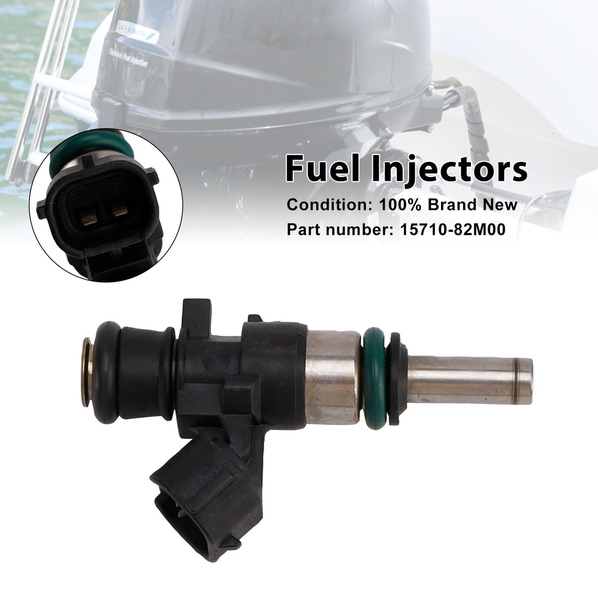 Suzuki Outboard 25HP 30HP DF25 15710-82M00 Fuel Injectors