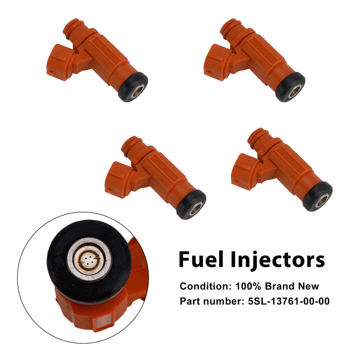 Yamaha YZF-R6 2003-2005 R6S 2006-2009 4PCS 5SL-13761-00-00 Fuel Injectors