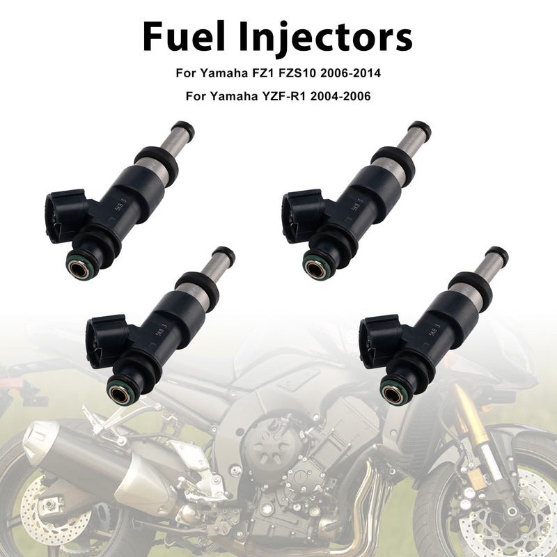 Yamaha YZF-R1 2004-2006 FZS10 4PCS 5VY-13761-00-00 Fuel Injectors