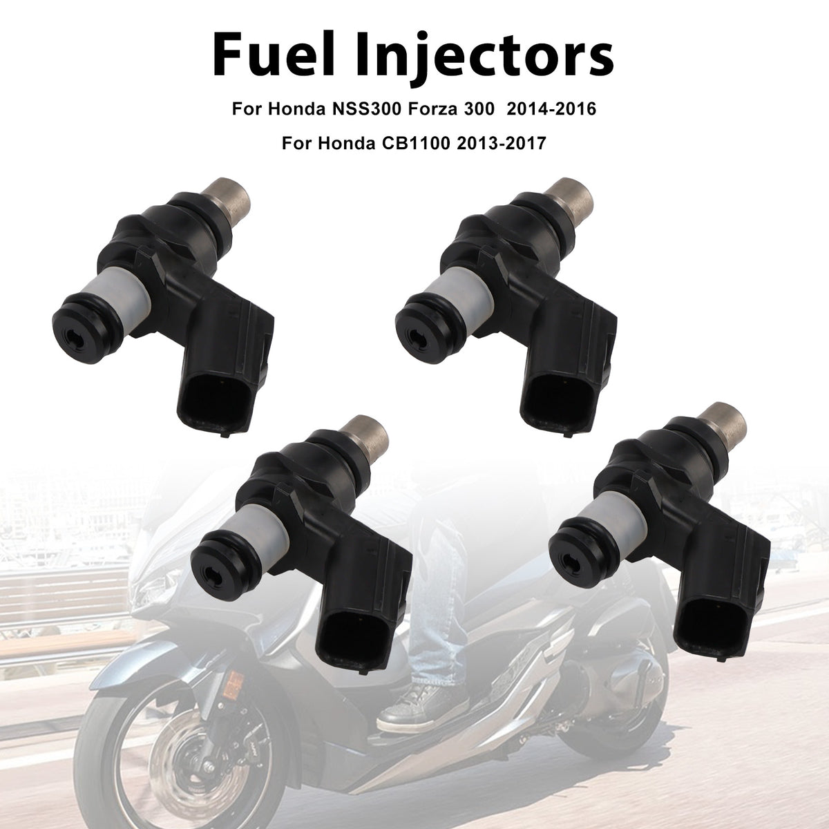Honda CB1100 2013-2017 NSS300 Forza 300 4PCS 16450-MGC-D21 Fuel Injectors