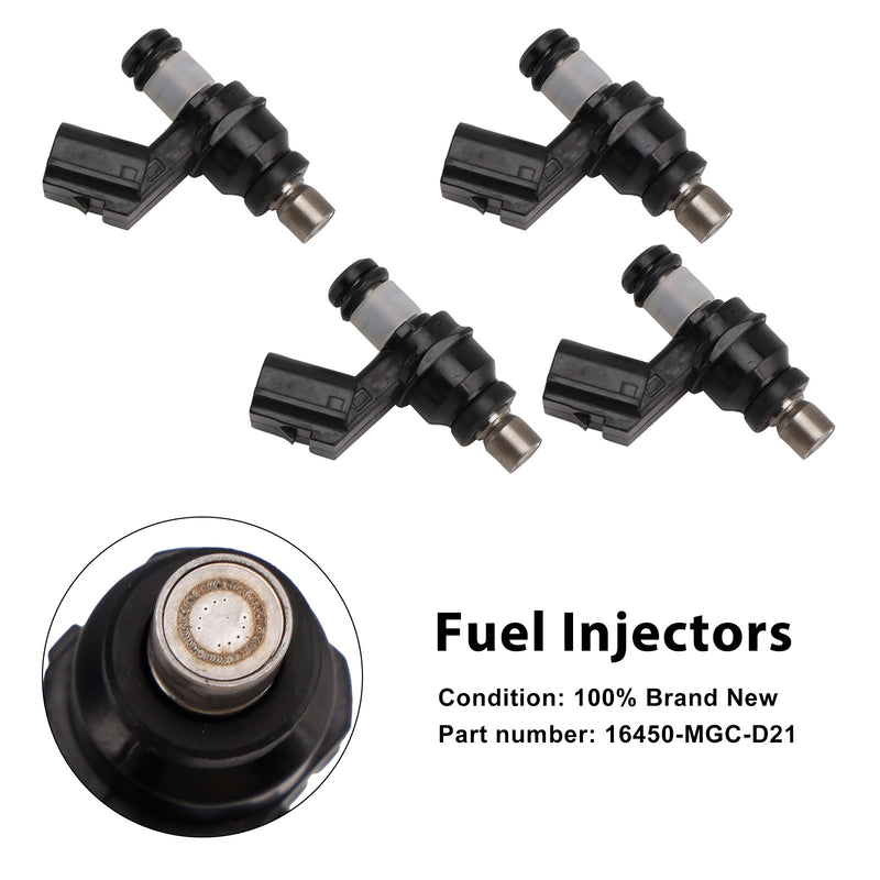 Honda CB1100 2013-2017 NSS300 Forza 300 4PCS 16450-MGC-D21 Fuel Injectors