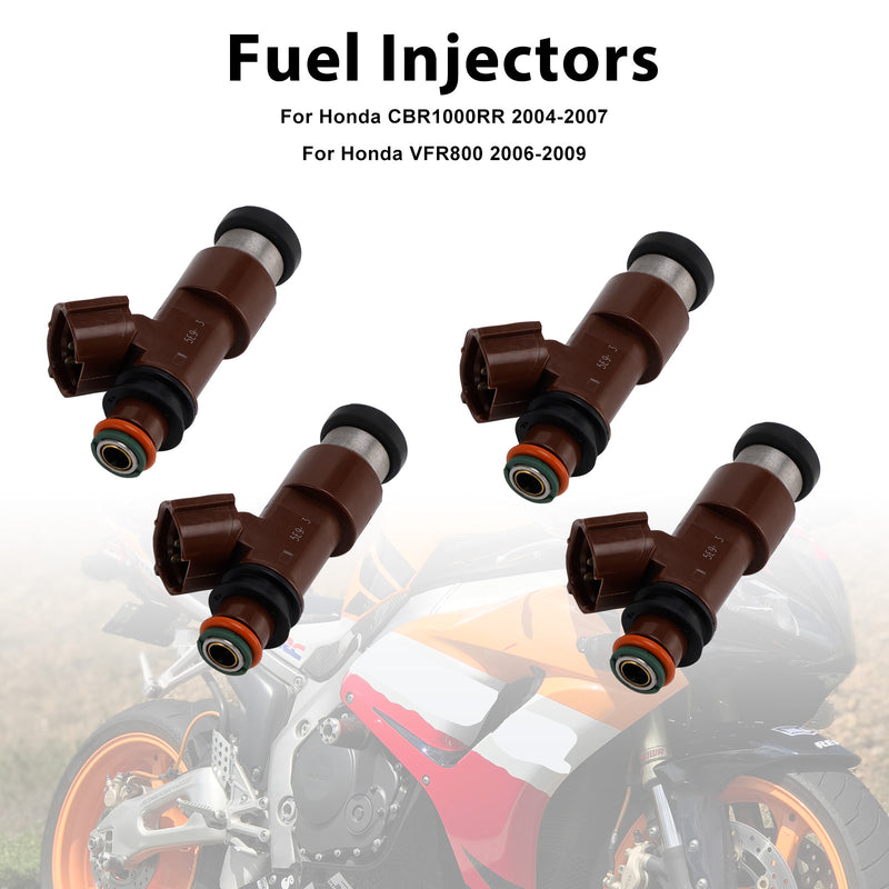 Honda CBR1000RR VFR800 VFR800F CB1300 4PCS 16450-MEL-003 Fuel Injectors