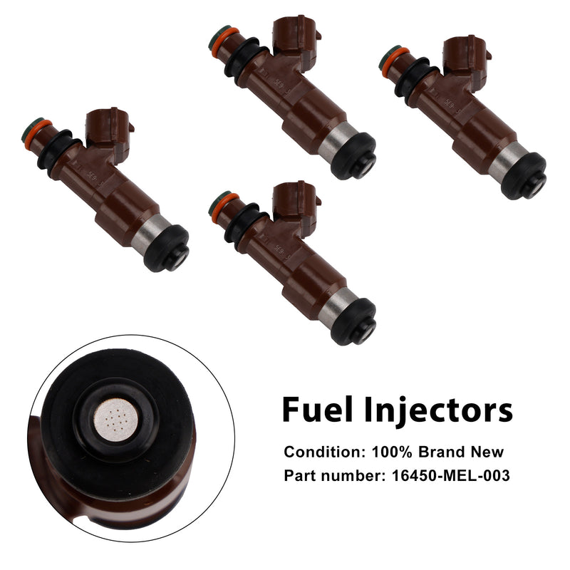 Honda CBR1000RR VFR800 VFR800F CB1300 4PCS 16450-MEL-003 Fuel Injectors